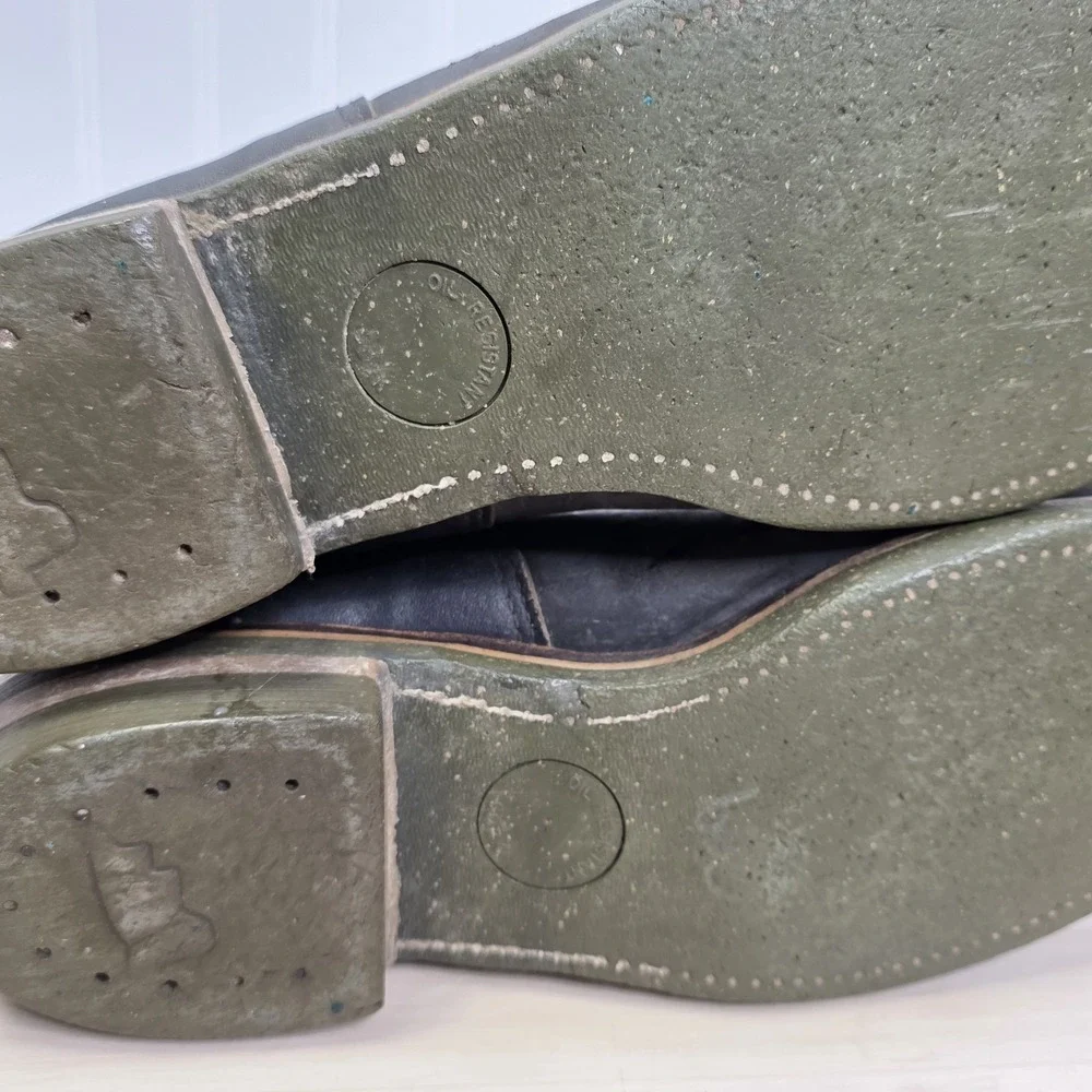 Red Wing‎ 919 Lineman Boots Green Sole Vintage Rare🇺🇸 USA Distressed Size 13 C